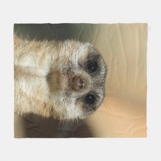 Meerkat 023 fleecedecke (Vorderseite (Horizontal))