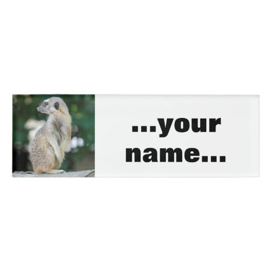 Meerkat 025 namenschild (Vorderseite)