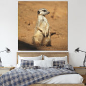 Meerkat 027 leinwanddruck (Insitu (Schlafzimmer))