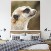 Meerkat 028 leinwanddruck (Insitu (Schlafzimmer))
