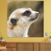 Meerkat 028 leinwanddruck (Insitu (Wohnzimmer))