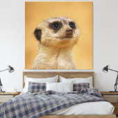 Meerkat 037 leinwanddruck (Insitu (Schlafzimmer))