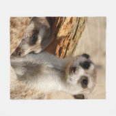 Meerkat 042 fleecedecke (Vorderseite (Horizontal))