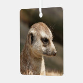 Meerkat 048 ornament aus metall (Vorderseite links)