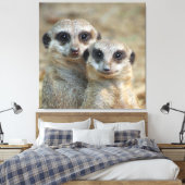Meerkat 085 leinwanddruck (Insitu (Schlafzimmer))