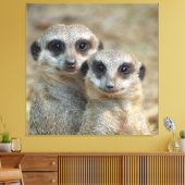 Meerkat 085 leinwanddruck (Insitu (Wohnzimmer))