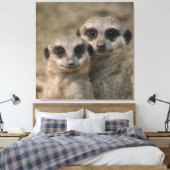 Meerkat 098 leinwanddruck (Insitu (Schlafzimmer))