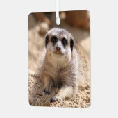 Meerkat 174 ornament aus metall (Vorderseite links)