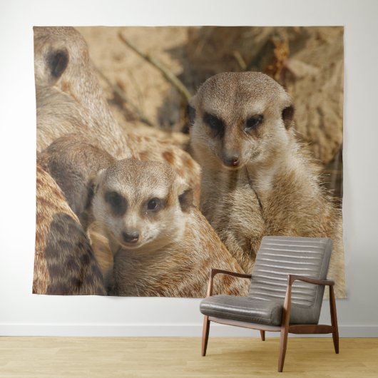 Meerkat 39 wandteppich (Beispiel (Horizontal))