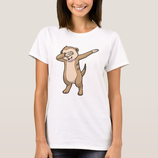 Meerkat als Hip Hop Dance Dab T-Shirt (Vorderseite)