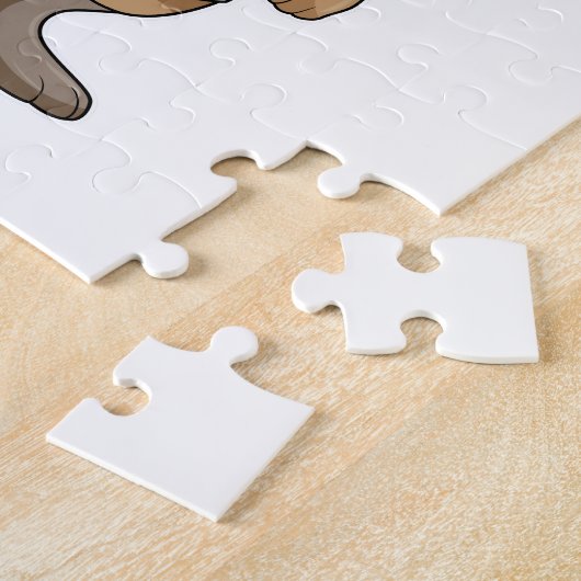 Meerkat als Krankenschwester mit Herz Puzzle (Seite)