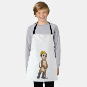 Meerkat als Miner mit Pickaxe Schürze (Getragen)