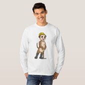 Meerkat als Miner mit Pickaxe T-Shirt (Vorne ganz)