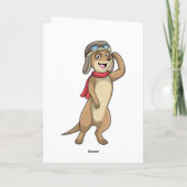 Meerkat als Pilot mit Pilotin Karte (Rückseite)