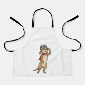 Meerkat als Pilot mit Pilotin Schürze (Vorderseite)