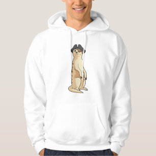 Meerkat als Pirate mit Piratenhut Hoodie