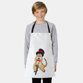 Meerkat als Rentnerin mit Gehstock Schürze (Getragen)