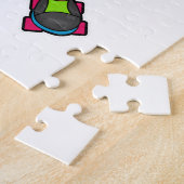 Meerkat als Skater mit Roller-Skaten Puzzle (Seite)