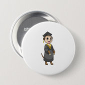 Meerkat als Student mit Diplom Button (Vorne & Hinten)