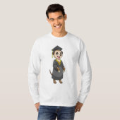 Meerkat als Student mit Diplom T-Shirt (Vorne ganz)
