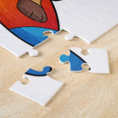 Meerkat als Surfer mit Surfboard Puzzle (Seite)
