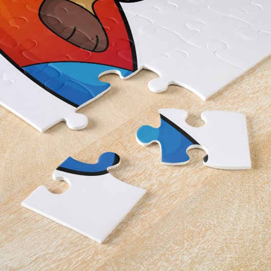 Meerkat als Surfer mit Surfboard Puzzle (Seite)