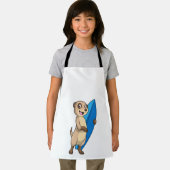 Meerkat als Surfer mit Surfboard Schürze (Insitu)