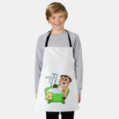 Meerkat am Baden in der Badewanne Schürze (Getragen)