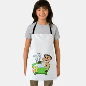 Meerkat am Baden in der Badewanne Schürze (Insitu)