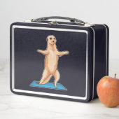 Meerkat an der Fitness Metall Brotdose (Beispiel)