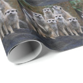 Meerkat Animal Safari Africa Niedlich Suricate Geschenkpapier (Rolleneckpunkt)