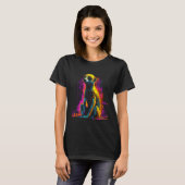 Meerkat Artwork - Animal Art Meerkat T-Shirt (Vorne ganz)