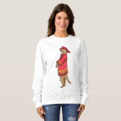 Meerkat as Firefighter with Helmet Sweatshirt (Vorne ganz)