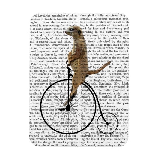 Meerkat auf Black Penny Farthing Magnet (Vertikal)