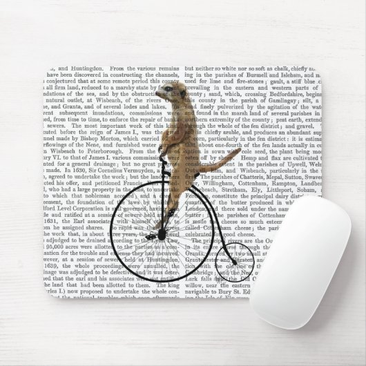 Meerkat auf Black Penny Farthing Mousepad (Mit Mouse)