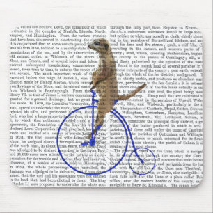 Meerkat auf blauem Penny-Farthing Mousepad