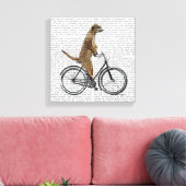 Meerkat auf dem Fahrrad Leinwanddruck (Insitu (Wohnzimmer))