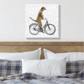 Meerkat auf dem Fahrrad Leinwanddruck (Insitu (Schlafzimmer))