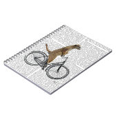 Meerkat auf dem Fahrrad Notizblock (Linke Seite)