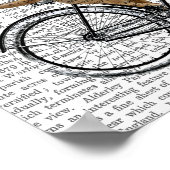 Meerkat auf dem Fahrrad Poster (Ecke)