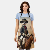 Meerkat auf einem Pferd: Könnte der einsame Fremde Schürze (Getragen)