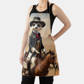 Meerkat auf einem Pferd: Könnte der einsame Fremde Schürze (InSitu)