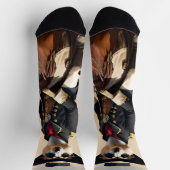 Meerkat auf einem Pferd: Könnte der einsame Fremde Socken (Oben)