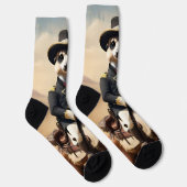 Meerkat auf einem Pferd: Könnte der einsame Fremde Socken (Rechts)