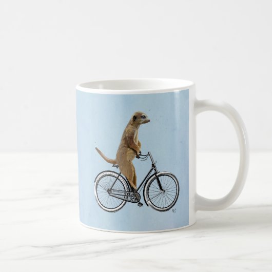 Meerkat auf Fahrrad 2 Kaffeetasse (Rechts)