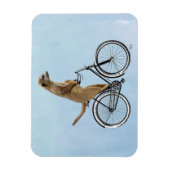 Meerkat auf Fahrrad 2 Magnet (Vertikal)