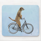 Meerkat auf Fahrrad 2 Mousepad (Vorne)