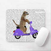 Meerkat auf Lilac Moped Mousepad (Mit Mouse)