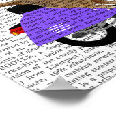 Meerkat auf Lilac Moped Poster (Ecke)