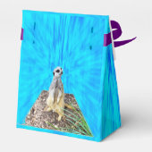 Meerkat auf Schwammblau, Geschenkschachtel (Rückseite)